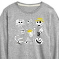 thumbnail image 3 of The Nightmare Before Christmas - Beach Crew Grid - Youth Boys Long Sleeve Graphic T-Shirt, 3 of 5