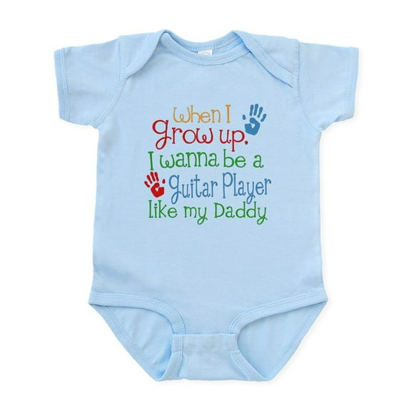 CafePress - Guitar Player Like Daddy Infant Bodysuit - Baby Light Bodysuit, Size Newborn - 24 Months
