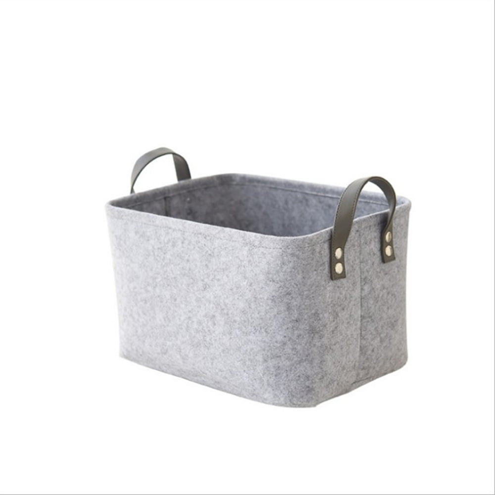 Felt Laundry Basket Foldable And With Handles 