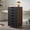 Rustic Brown + Black, variant on Demi Bonn 7-Drawer Wooden Storage Chest, Universal Wheels (2 Braked), Dual Anti-Toppling, Smooth Metal Rails, Walnut