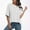 White, variant on Women's Short Sleeve Tops Dressy Casual Womens Tops Casual Short Sleeve Printed Tops Spring Clothes for Women My Items Ordered