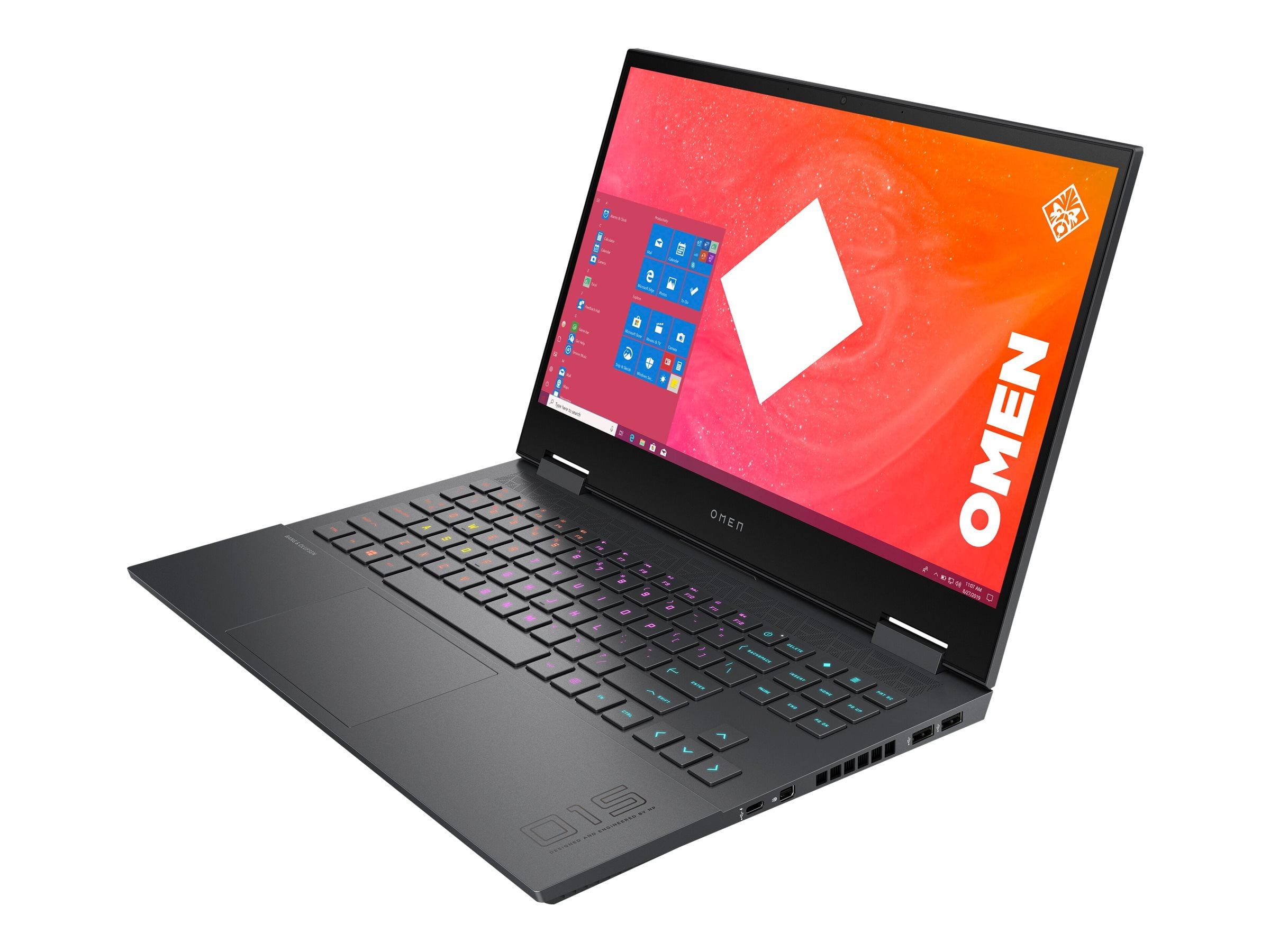HP OMEN 15-en0013dx 15.6" FHD Gaming Laptop, AMD Ryzen 7, 8GB RAM, NVIDIA GeForce GTX 1660 Ti 6GB, 512GB SSD, Windows 10 Home, Mica Silver, 2V926UA#ABA