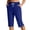 Navy, variant on LIaqionyy Women's Shorts Drawstring Elastic Waisted Knee Length Workout Yoga Athletic Sweat Short with Pockets