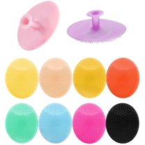 GIXUSIL 9PCS Silicone Facial Cleansing Brush,Super Soft Face Scrub Clean Brush, Acne Blackheads Removing Handheld Face Scrubber ,for Sensitive, Delicate, Dry Skin -（Random color）
