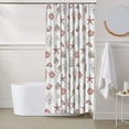 thumbnail image 6 of Shower Curtain, Conch Shell No.J933 Waterproof Fabric Plastic Shower Curtain, Drying Fast Bathroom Curtain with 9 Buttonholes, Ruffle Shower Curtain 60x72in, 6 of 8