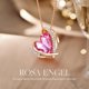 thumbnail image 3 of CDE Collar de corazón de oro rosa para mujer, joyería con elegante empaque de regalo, cadena de 45 cm de longitud, regalos para fiesta/aniversario/cumpleaños MFZFUKR OTTO-WX-0191, 3 of 5