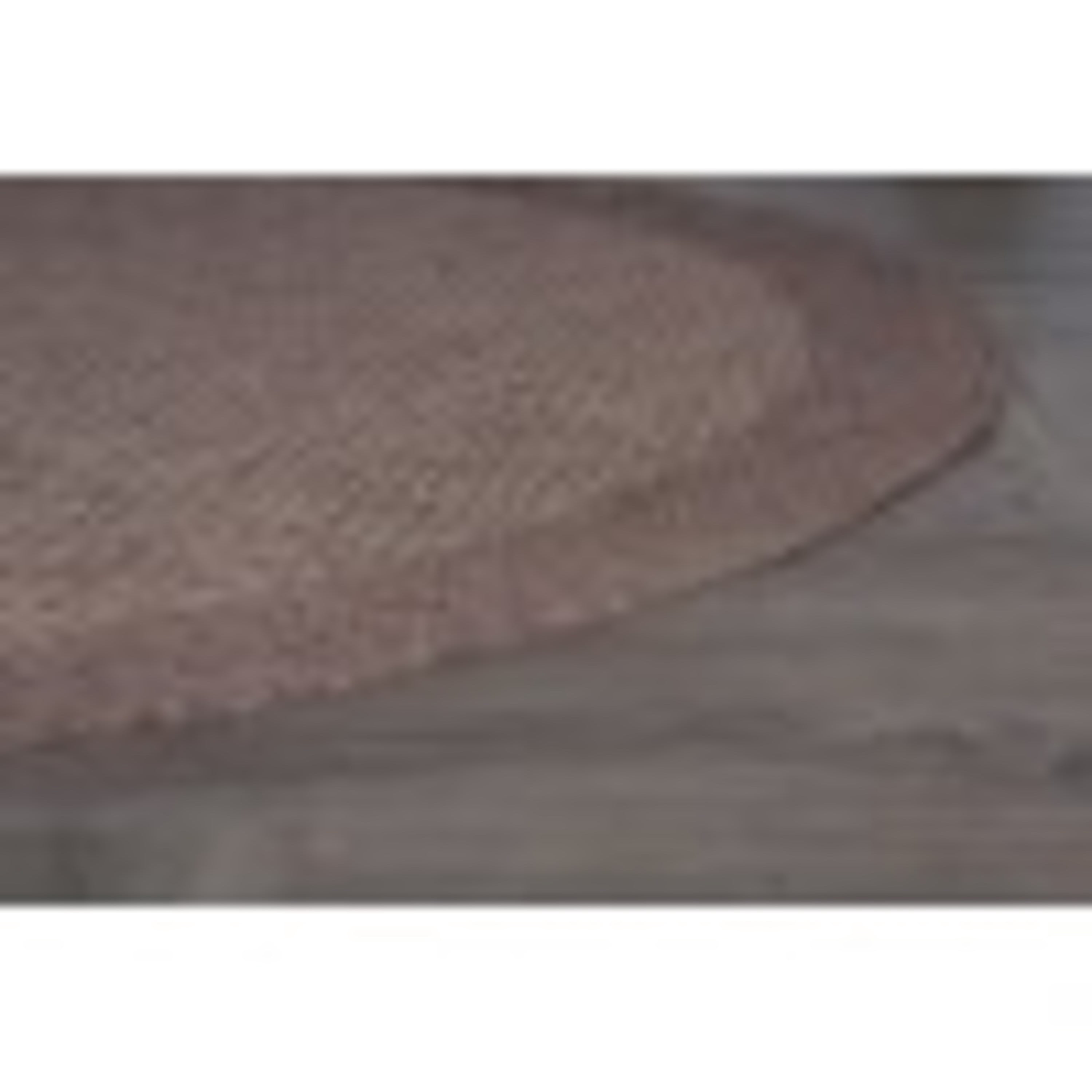 Bliss Rugs Indoor Outdoor Basket Weave Round Rug for Living Room, Dining Room | Mocha, 5'1''Round