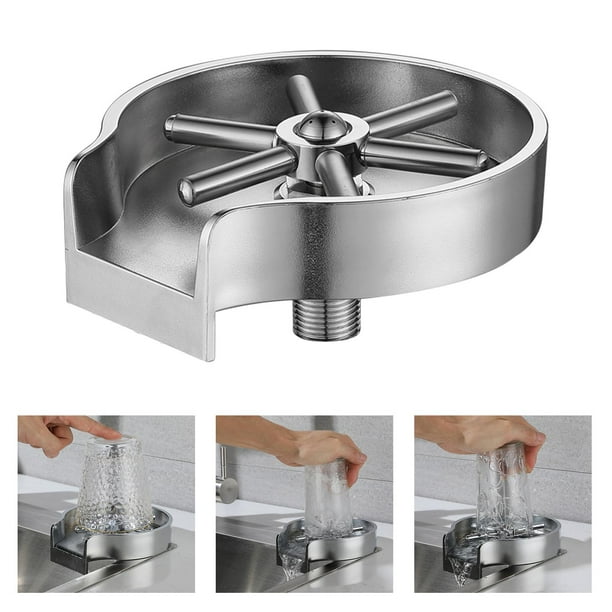 Enjuagador de vasos Baoblaze Limpiador de vidrio Accesorios para fregadero