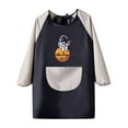 thumbnail image 4 of ZXLBBD Kids Art Smock with Long Sleeves Painting Apron for Child Boys Girls Craft Protective Coverall with Pocket Casual Cozy Breathable, 4 of 5
