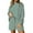 Mint Green, variant on Timegard Shorts Sets for Women Long Sleeve Crewneck Pullover Wide Leg Shorts Fall Trend Loose Outfits