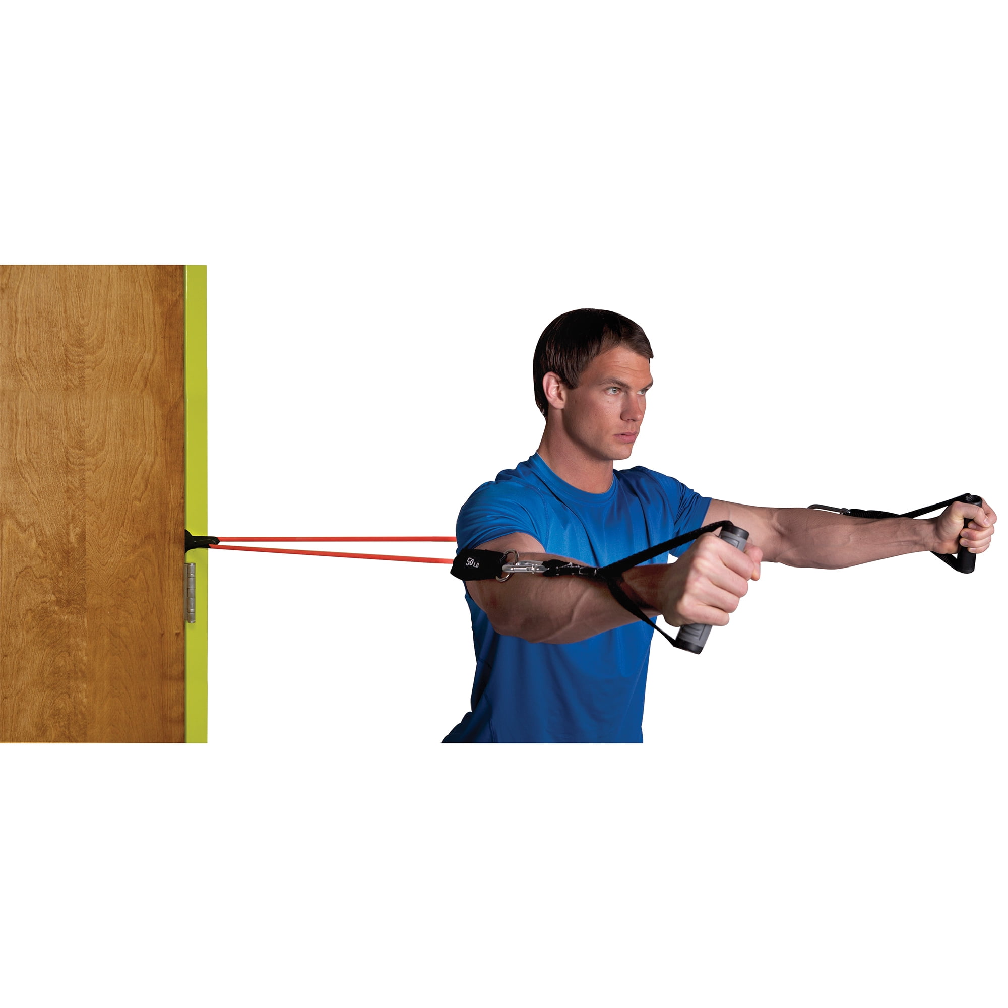 GoFit Door Anchor for Resistance Bands and Tubes, Heavy-Duty Nylon with Stopper