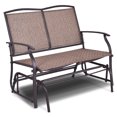 thumbnail image 3 of Costway Patio Glider Rocking Bench Double 2 Person Chair Loveseat Armchair Backyard, 3 of 10
