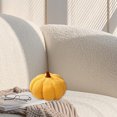 thumbnail image 5 of Coollooc Stuffed Pumpkin Fluffy 8 inch Halloween Pumpkins Plush Toys Soft Pumpkin Throw Pillow Gifts for Home Decoration Party Favors 7.87x4.72in(Yellow), 5 of 9