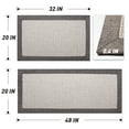 thumbnail image 6 of SIXHOME Kitchen Rugs and Mats 2 PCS Set 20"x32"+20"x48" Non Skid Washable Absorbent Rug Twill Decor Kitchen Floor Mats for in Front of Sink Gray Brown, 6 of 6