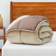 thumbnail image 4 of King All Seasons Beige/Brown Reversible Polyester Down Alternative Comforter, 4 of 4