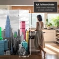 thumbnail image 5 of Handmade Wood and Canvas Double-sided New York Scene Room Divider (China), 5 of 5