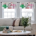 thumbnail image 3 of LALILO Kitchen Curtain Valance Flamingo Cactus Rod Pocket Window Curtain 52"x 18" Set of 2, 3 of 6