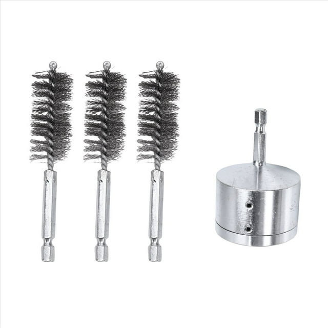 Limpiador de Tubos de Cobre y Metal, Cepillo de Limpieza de Tubos para Taladro Eléctrico, Cepillo Limpiador de Tubos de Cobre para Taladro, 3/4 Pulgadas