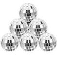 thumbnail image 5 of Masteelf 12Pcs Silver Disco Balls Glass Room Decoration For Disco And Party Themes, 5 of 11