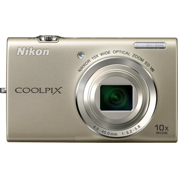 team verloving Beschietingen Nikon Coolpix S6200 16 Megapixel Compact Camera, Silver - Walmart.com
