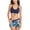 Navy, variant on Aayomet High Waisted Bikini Bottom Swimsuit Waist Bikini Women's High Drawstring Beachwear Set Print Swimwears Tankinis Set,Navy M
