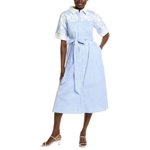 Gracia womens  A-Line Dress, l, Blue