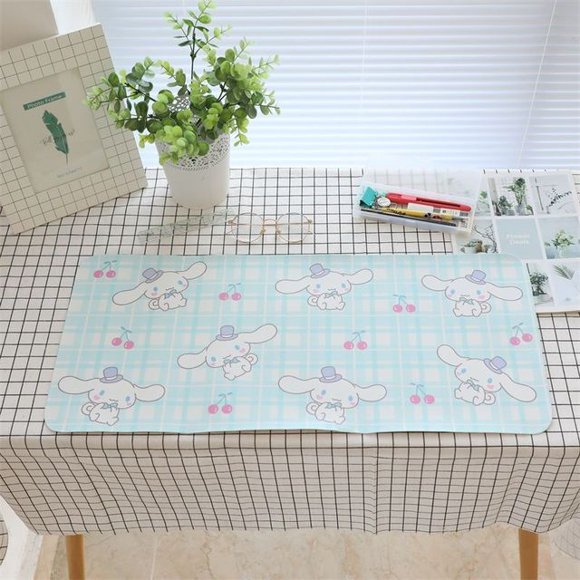 Sanrios Mymelody Kuromi Cinnamoroll Kawaii Anime Plush Cartoon PVC Mouse Pad Waterproof Desktop Oil-proof Non-slip Desk Mat Gift