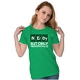 thumbnail image 4 of Periodically Nerdy Chemistry Science Womens Slim Fit Graphic Tee Brisco Brands L, 4 of 5