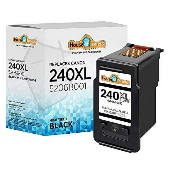 HouseOfToners Canon PG-240TG CL241TG Cartouches d'Encre de Remplacement Haute Capacité Noir/couleur (Reconditionné aux États-Unis) (Noir)
