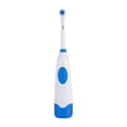 thumbnail image 2 of Cepillo de dientes eléctrico giratorio con 2 cabezales, color azul, para higiene bucal y limpieza dental., 2 of 2