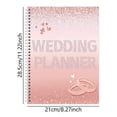 thumbnail image 2 of Dpityserensio Wedding Planning Record Book Wedding Plan formulation Book Coil Notebook, 2 of 5