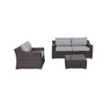 thumbnail image 3 of LSI Rattan Wicker 4 - Person Seating Group with Cushions, 3 of 5