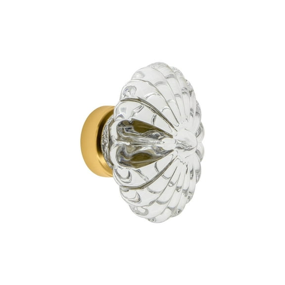 Grandeur Burg-Crys-Knob Burgundy 1-3/4" Luxury Flower Fluted Crystal Vintage Cabinet Knob