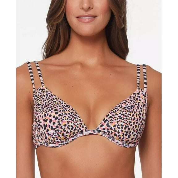 Sanctuary LOTUS PINK Pretty Exotic Underwire Bikini Swim Top, US Large