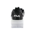 thumbnail image 3 of Fila Women's Disruptor Ii Premium Patent Black/White/White Ankle-High Fashion Sneaker - 8M, 3 of 4