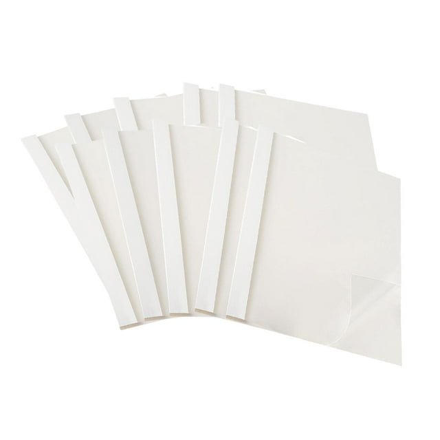 Ruiboury Clear Presentation Paper File Protectors Designed To Visibility While Protecting Important Documents Contracts Teachers White 0.4x29.8x21.2cm