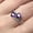 Purple, variant on Romantic Engagement Rings For Women Double Heart Shaped Pretty Gift For Women Seven Color Available Rings