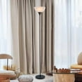 thumbnail image 2 of Light Accents Susan Single Floor Lamp for Living Rooms - Standing Pole Light - Office and Bedroom, Bright Reading Light with White Shade - Black, 2 of 5