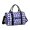Blue and White Checkered Pattern, variant on Blue and White Checkered Pattern Gym Bag with Shoe Compartment, Weekender Bag with Wet Pocket and Trolley Sleeve, Water Resistant Gifts Ideas for Gym Travel Weekend,17.3 X 11.8 X 7.5 Inches