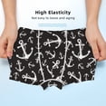 thumbnail image 3 of Yiaed Anchor Print Boys' Boxer Briefs Cotton Casual Stretch Comfort Boys Boxers - Kids Boxer Briefs Underwear for Boys (6-18)-Small, 3 of 5