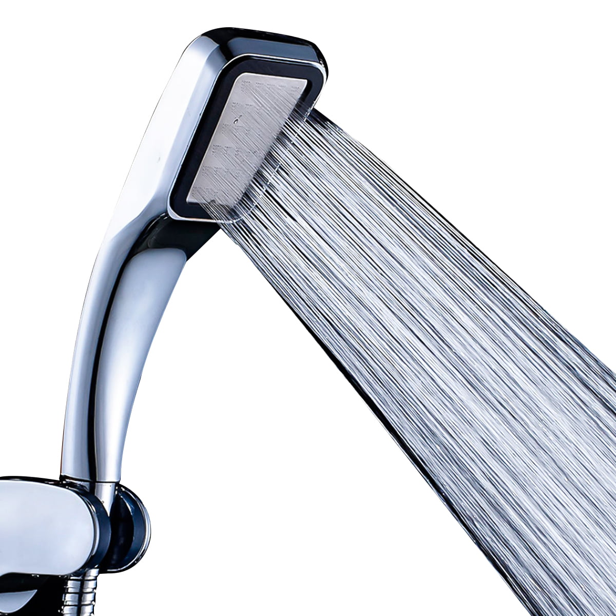 Handheld Shower Head ABS Chrome High Pressure Streamline Water Saving Rainfall 