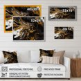 thumbnail image 4 of Designart "Gold Black Marbled Dreamscape III" Modern Geometric Wall Art For Kitchen, 4 of 5