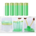 thumbnail image 3 of XYCCA 100pcs Small Tear-Free Drawstring Trash Bags 4 Gallon Unscented Garbage Bags for Bathroom Kitchen (Green)-0763, 3 of 5