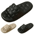 thumbnail image 4 of Cathalem Mens Flip Flops Thick Cushion Slides Sandals Lightweight Comfort Orthotic Slippers,Black 41, 4 of 5