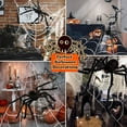 thumbnail image 2 of Esho 16Ft Giant Halloween Spider Web Spider Triangular Net Halloween Yard Party Decor, 2 of 6