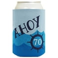 thumbnail image 4 of 70th Birthday Gifts For All Funny Beer Coolie Ahoy 70 Sailing Boating Nautical Gift 6-Pack Can Drink Sleeves, 4 of 8