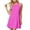*Hot Pink, variant on ClodeEU Women's Polka Dot Round Neck Sleeveless A-Line Mini Dress,Summer Casual Flowy Beach Vacation Dress Army Green,Women's Plus L