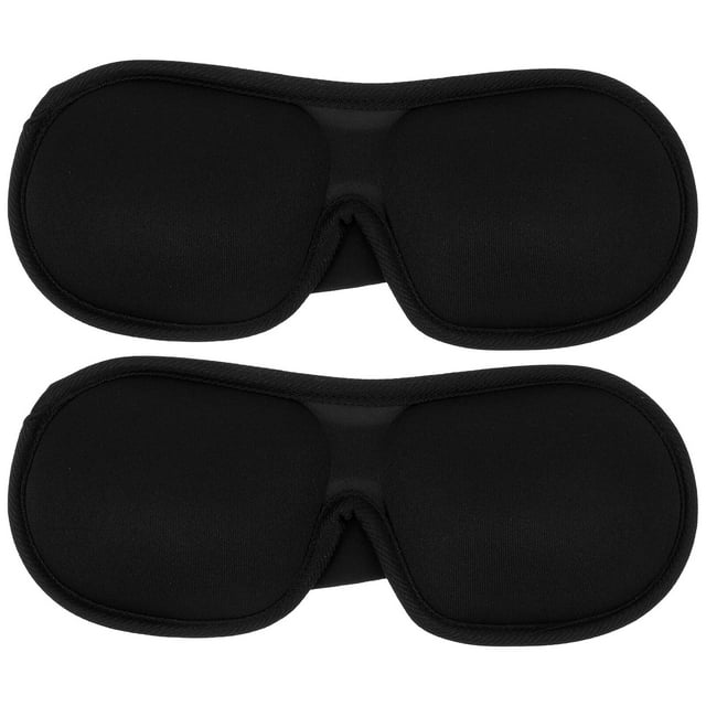 MasteelfCA 2 Pcs Patch Mémoire pour les Yeux Masque de Sommeil Simple Cache-Yeux Bandeau Avion