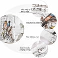 thumbnail image 6 of Country Birds Waterproof Fabric Shower Curtain,Envelope Postmark Farmhouse Botancial Waterproof Fabric Shower Curtain for Bathroom Curtains Bathtubs Hotel Shower Curtains with 12 Hooks Small 36x72in, 6 of 8