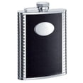 thumbnail image 1 of Visol VF1154 Tux Leather and Stainless Steel 6oz Flask, 1 of 1